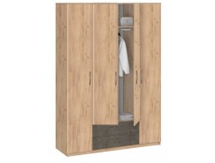 Шкаф для одежды Лофт 19.041 дуб золотистый/бетон