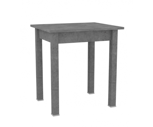 Стол обеденный прямая нога Компакт бетон темный