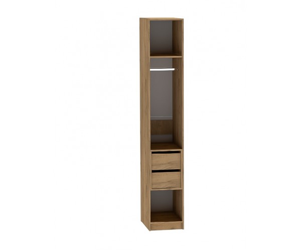 Шкаф для одежды каркас 3 ( дуб крафт золотой) 400 мм