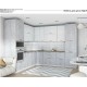 МН для кухни ЛДСП вар.2 2616 мм цемент светлый/белый глянец
