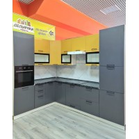 Кухня 2000*2900 мм с фасадами МДФ в стиле ЛОФТ