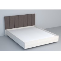 Кровать 1,6 арт.031-М1 ЛДСП бодега белая/полосы