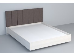 Кровать 1,6 арт.031-М1 ЛДСП бодега белая/полосы