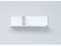Полка ПЛ-1 белый глянец/ бетон светлый