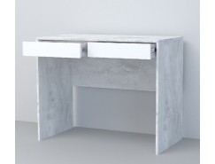 Стол СТ-1 белый глянец/ бетон светлый
