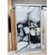 Шкаф-купе 1200 мм белый снег/фотопечать