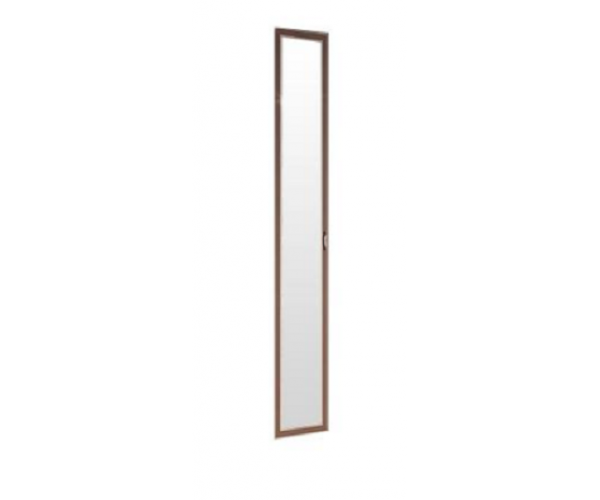 Дверь Миндаль 2188*396 с зеркалом Миндаль профиль аруша венге кожа коричневая