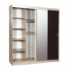 Шкаф для одежды Бриз-1 с зеркалом дуб сонома/ венге