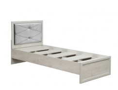  Кровать с настилом Сохо 32.23 бетон пайн белый/ бетон пайн патина