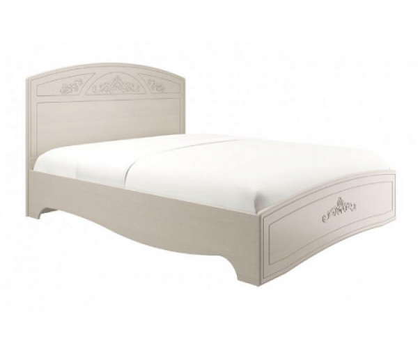 Кровать Каролина 1200 с настилом вудлайн кремовый/сандал белый