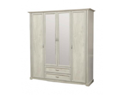 Шкаф для одежды 32.01 Сохо бетон пайн белый/ бетон пайн патина