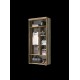 Шкаф для гостиной 900*400*2000 мм (фасад) черный глянец