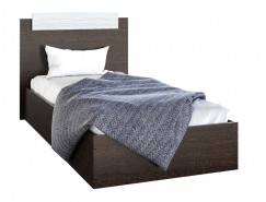 Односпальная кровать 900*2000 мм венге/сосна лоредо
