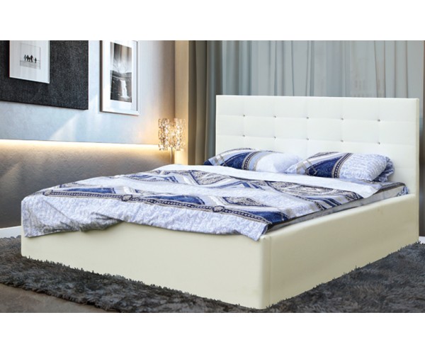 Кровать интерьерная Виктория с подъемным мех. (1400) белый