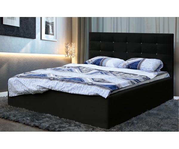 Кровать интерьерная Виктория с подъемным мех. (1600) черный
