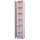 Шкаф для книг узкий 222 молочный дуб