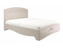 Кровать Каролина 1200 с настилом вудлайн кремовый/сандал белый